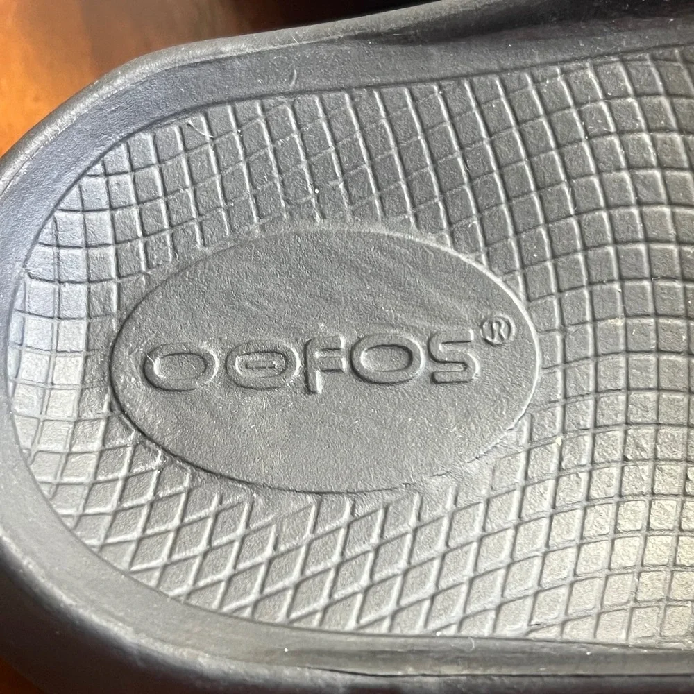 Oofos OOahh Sport Flex Slides Mens 4 Womens 6 Recovery Sandal Camo Adjustable